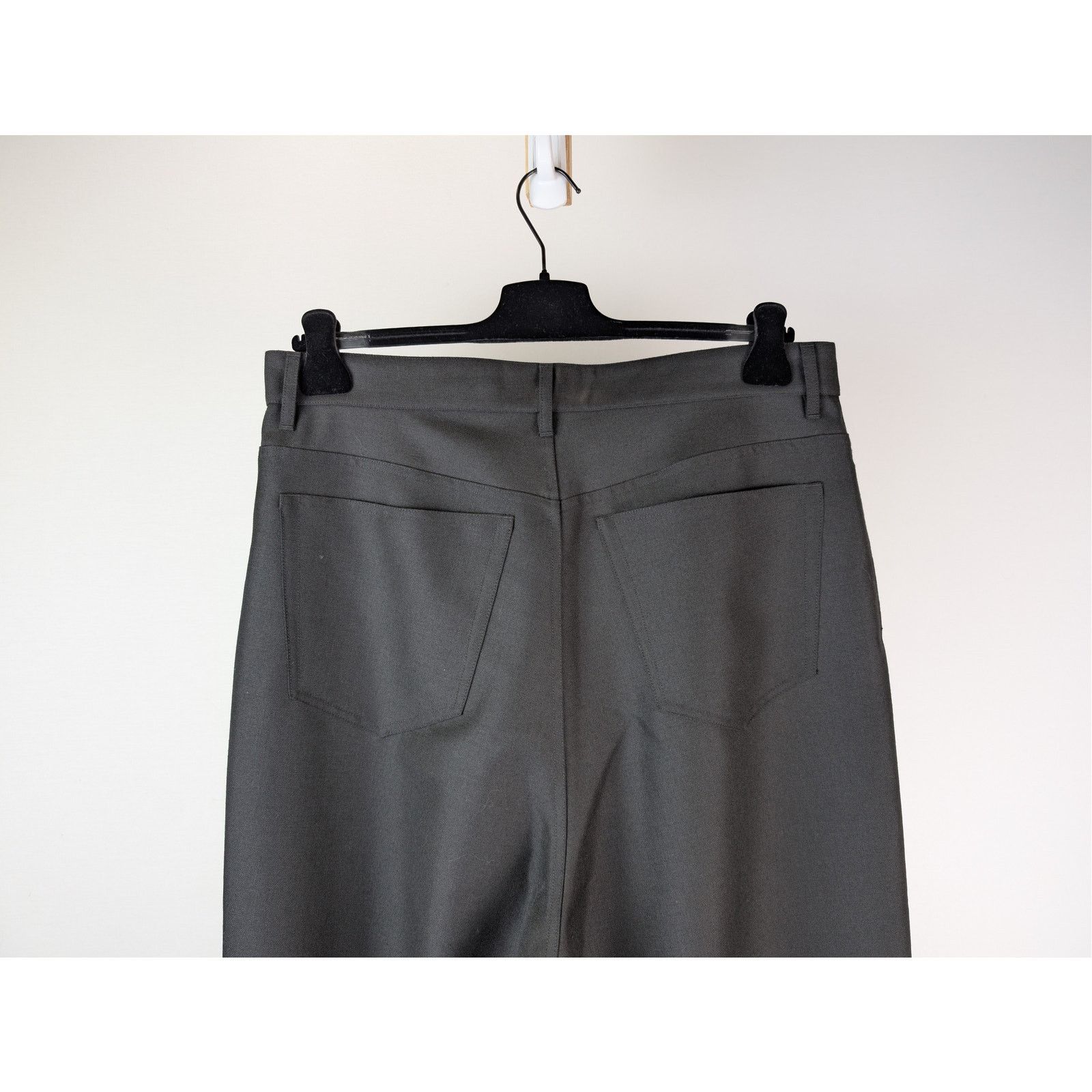 Balenciaga o1rshd1 Stretch Virgin Wool 5 Pocket Baggy Pants in Black Size US 34 / EU 50 - 12 Thumbnail