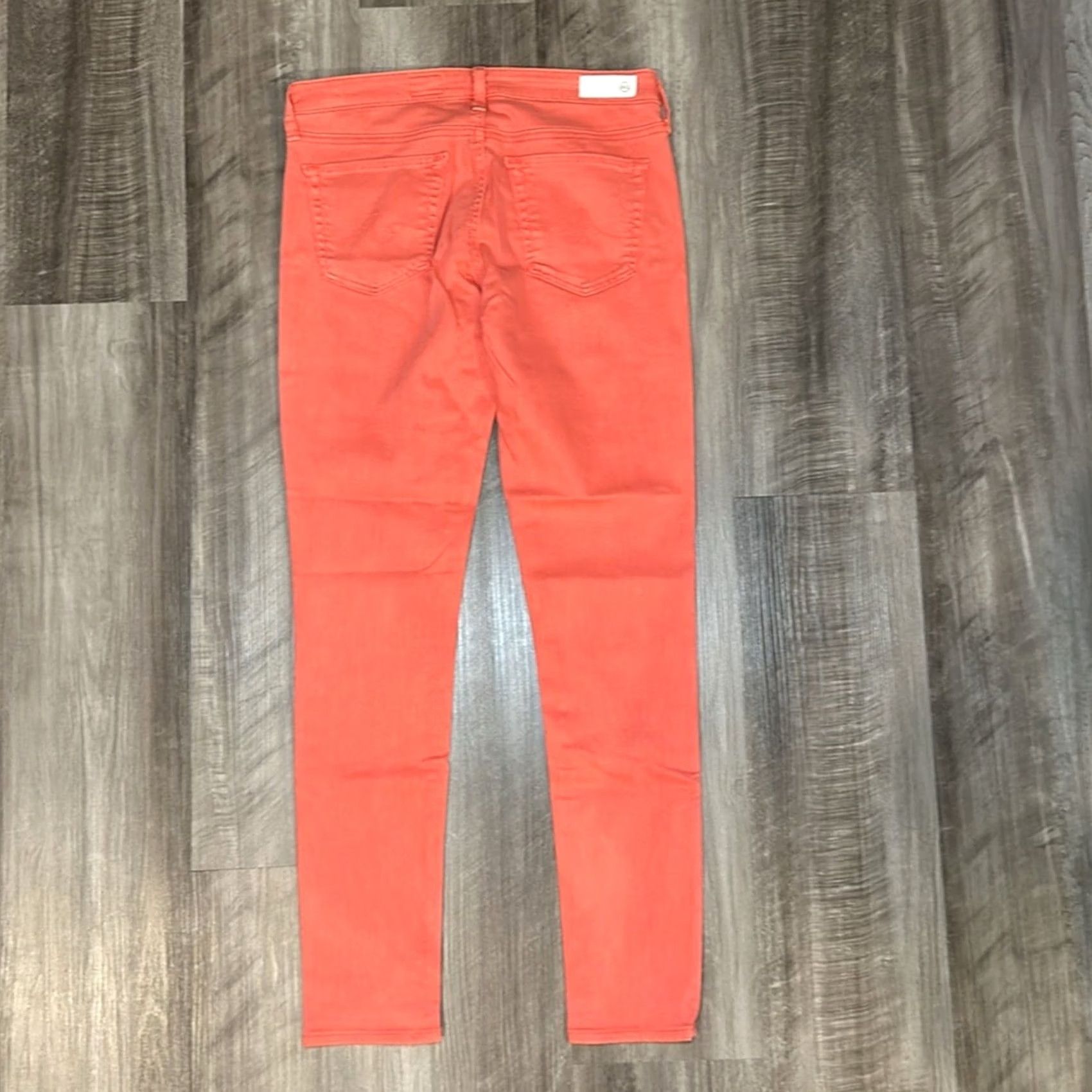 Vintage AG Adriano Goldschmied The Legging Ankle Super Skinny Jeans 27 Women Pink Coral Skinny Jeans Womens 27 Mens? Size 27" / US 4 / IT 40 - 2 Thumbnail