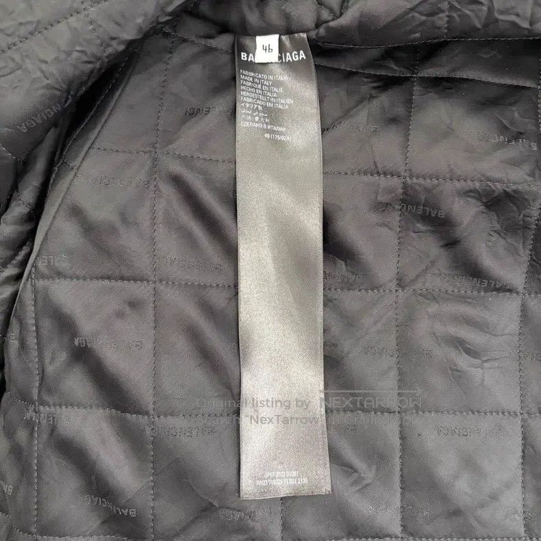 Balenciaga Balenciaga Logo Chest Print Dual Hook Lamb Leather Hooded Size US S / EU 44-46 / 1 - 5 Thumbnail