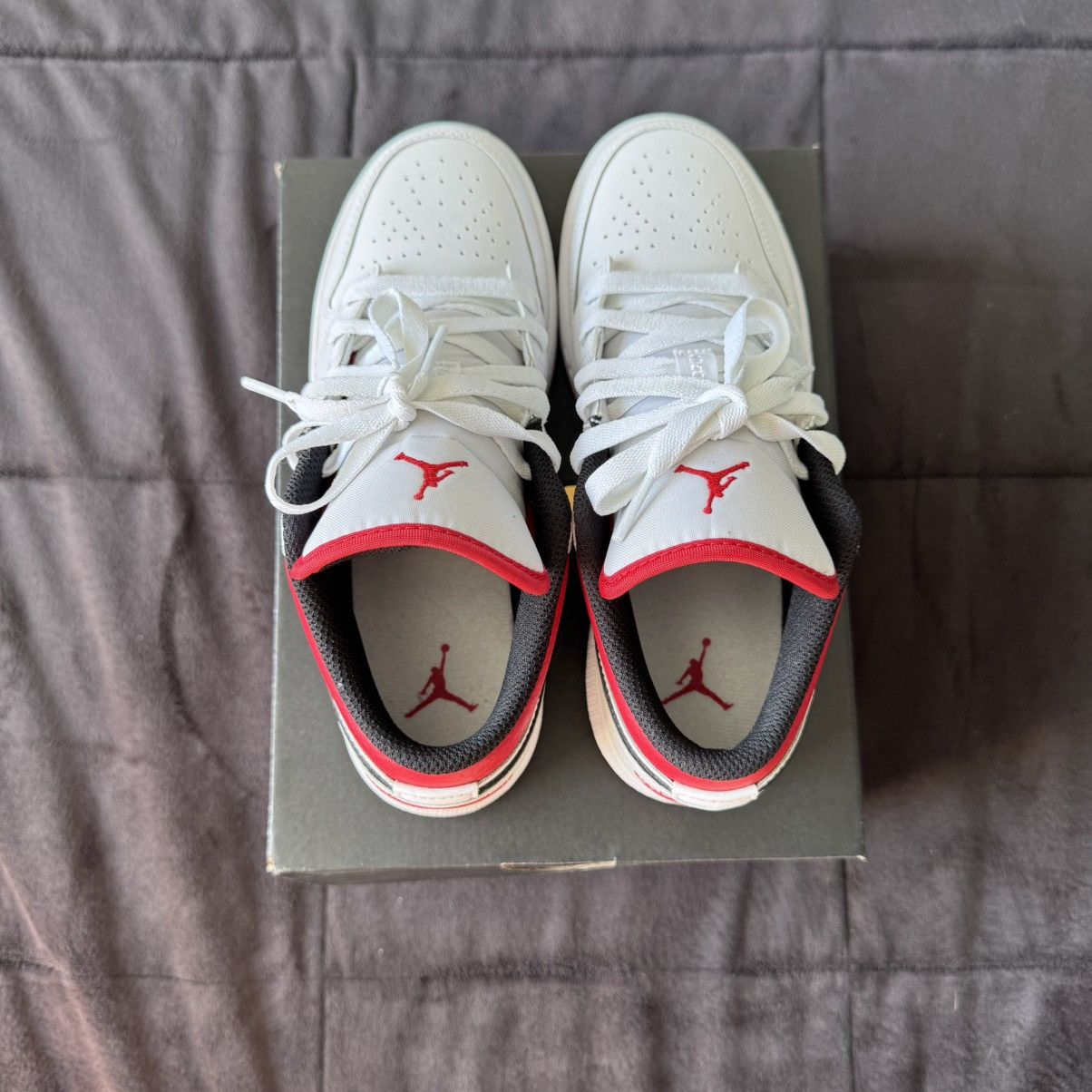Jordan Brand × Nike Air Jordan 1 Low “White Gym Red” GS Size US 5 / EU 37 - 5 Thumbnail