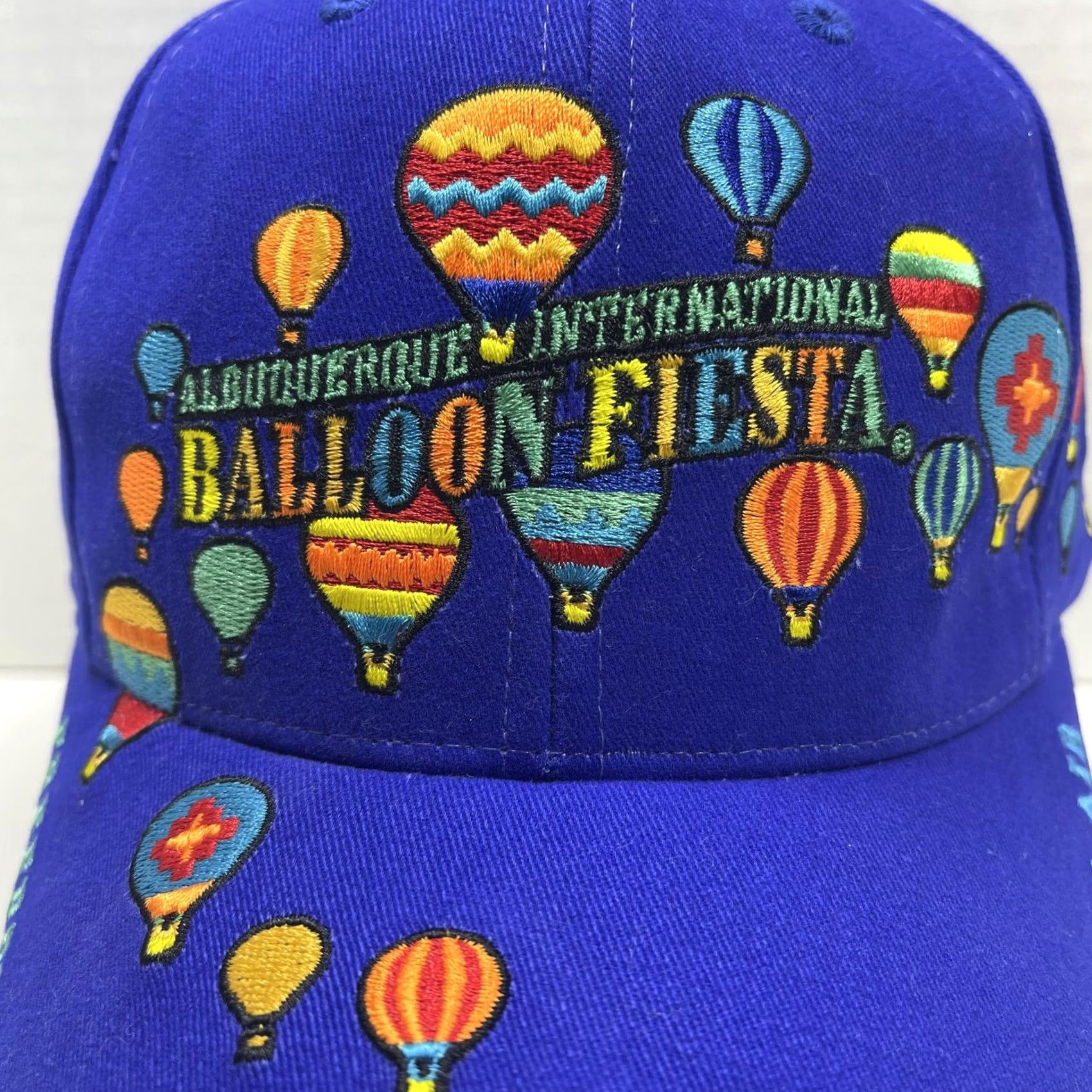 Vintage VINTAGE Albuquerque International Balloon Fiesta Hat Cap Strap Back Embroidered Size ONE SIZE - 2 Thumbnail