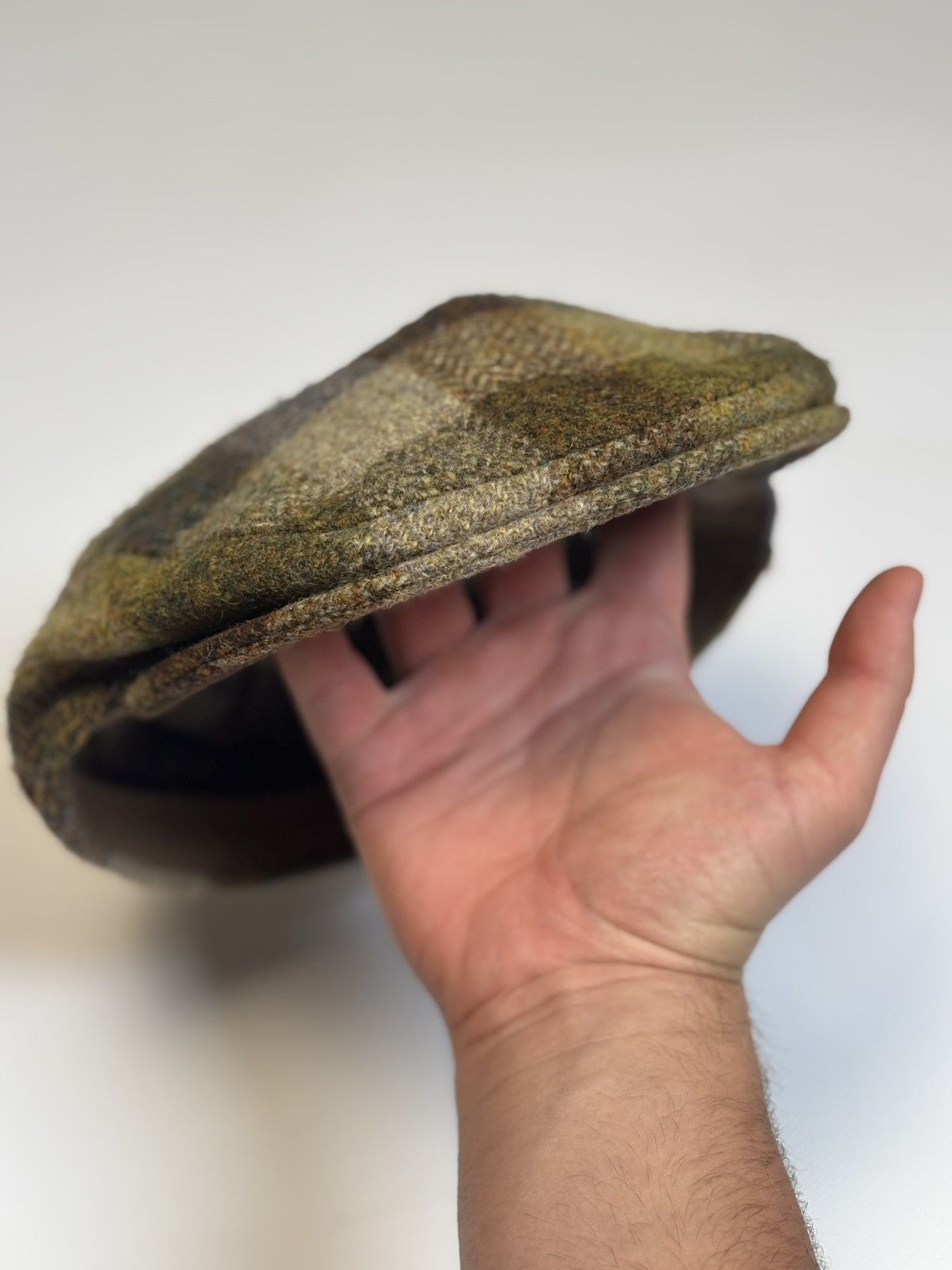 Harris Tweed Harris Tweed Wool Flat Patch Cap 7size 57cm Medium size Size ONE SIZE - 6 Thumbnail