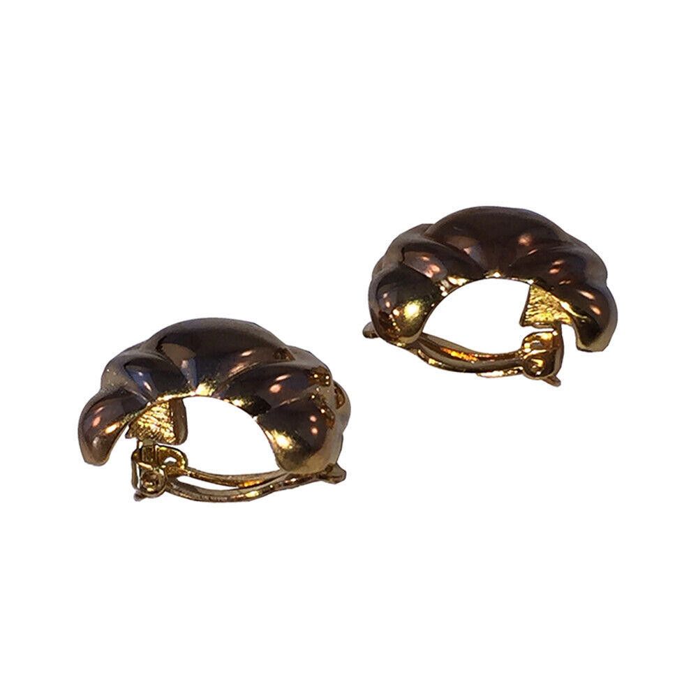 Givenchy Givenchy XOXO Gold Plated Retro Clip On Earrings Size ONE SIZE - 3 Thumbnail