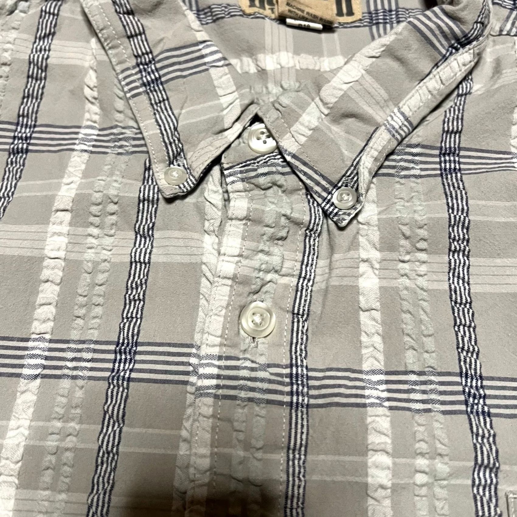 Duluth Trading Company Duluth Ripple Rouser Seersucker Shirt Mens 3XL Gray Short Sleeve Plaid Size US XXL / EU 58 / 5 - 3 Thumbnail