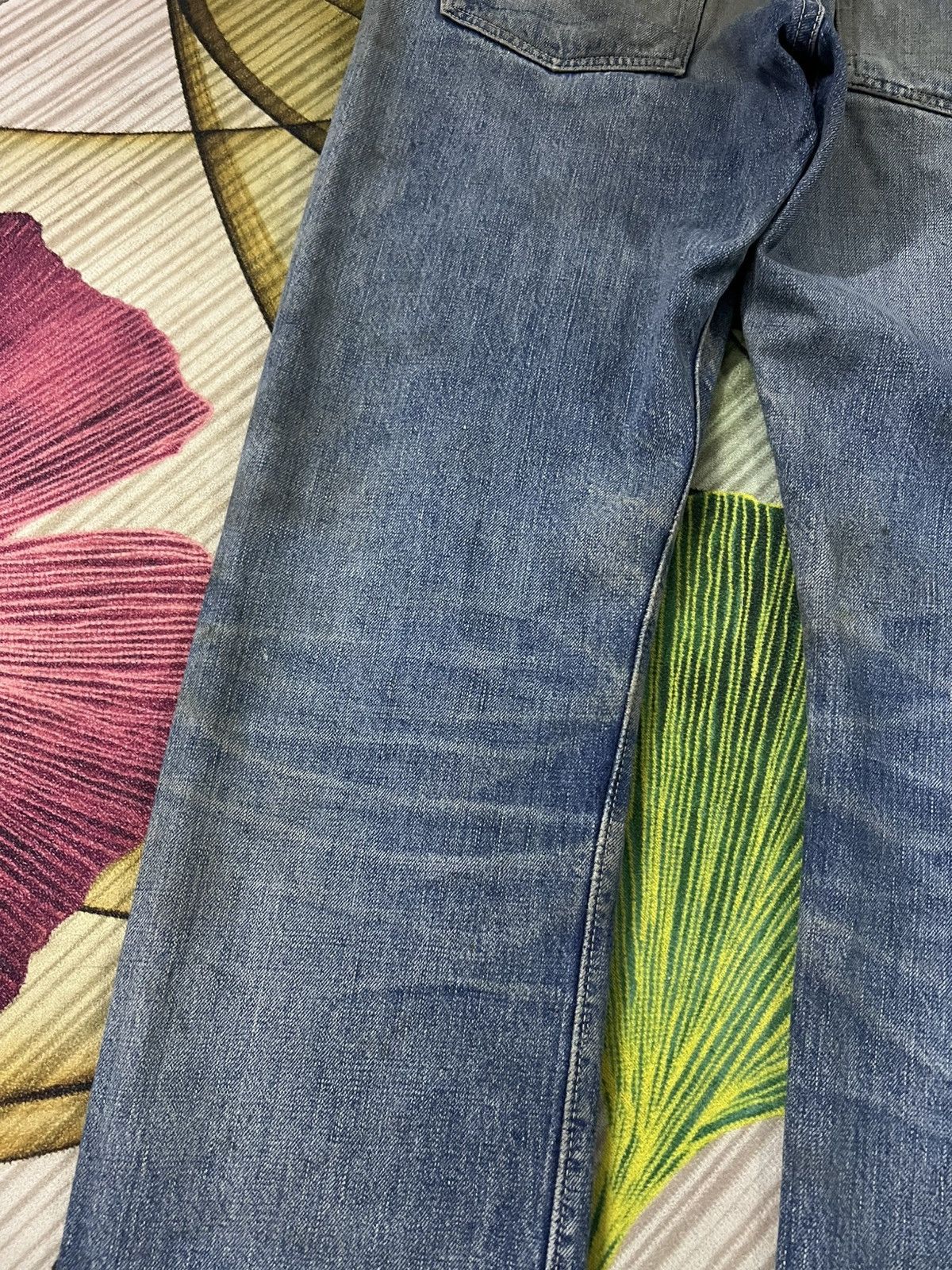💥Vintage Orslow 105 Selvedge Mud Wash Jean