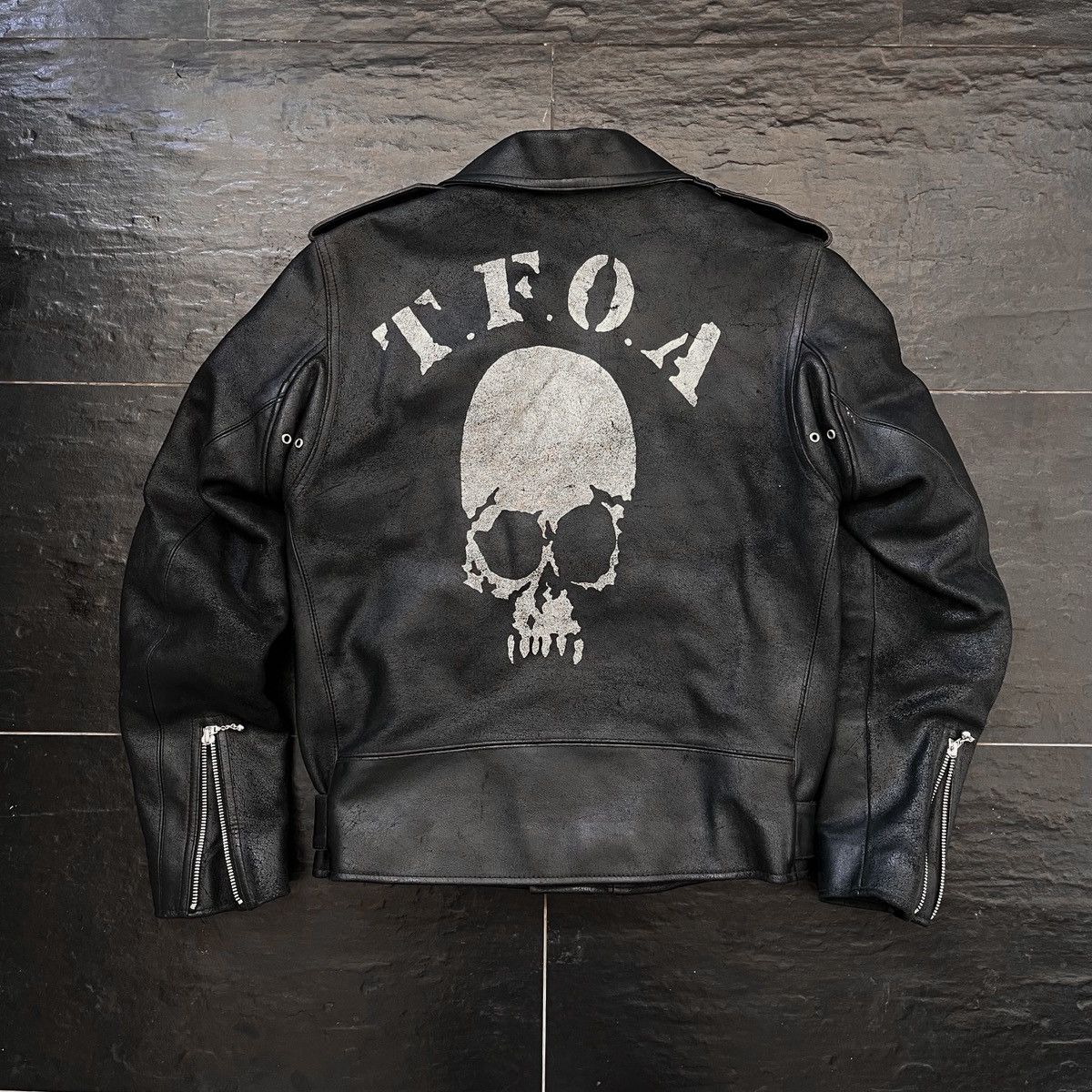 Japanese Brand TFOA LEATHER JACKET TAKUMI 7th GENERATION | Grailed