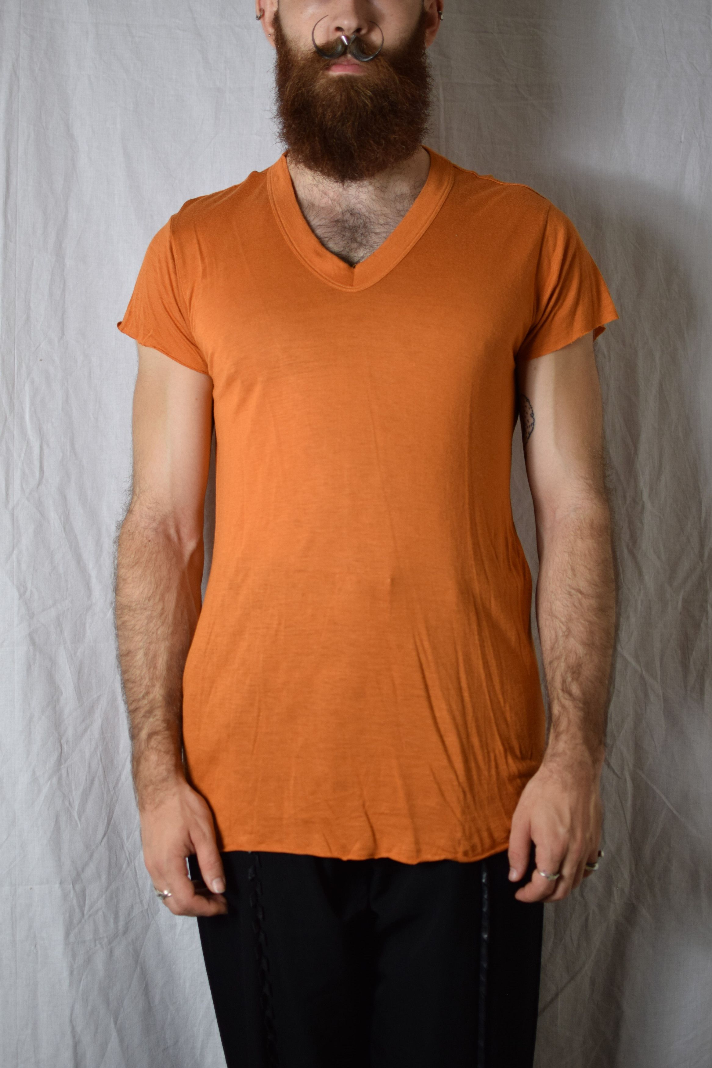 Rick Owens Rick Owens SS05 Scorpio Orange Top Size US L / EU 52-54 / 3 - 4 Thumbnail