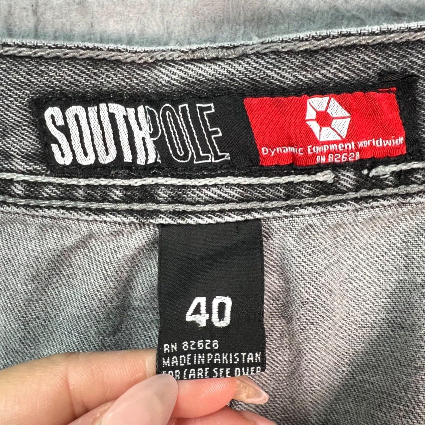 Southpole Southpole Mens Jeans Distressed Gray Denim w/ Frayed Hems Size 40 Size US 40 / EU 56 - 3 Thumbnail