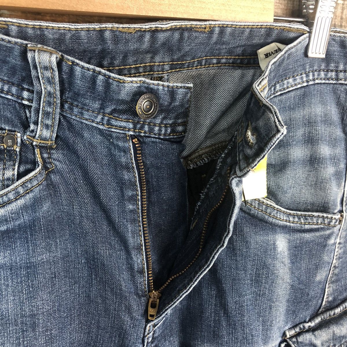 Japanese Brand Even River Black Distressed Denim Pants #A2107 Size US 30 / EU 46 - 15 Thumbnail
