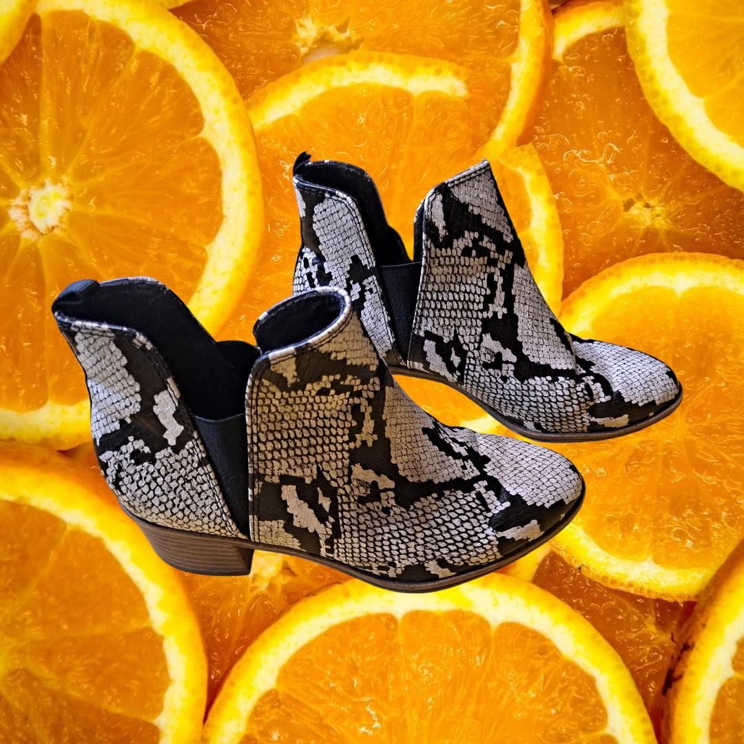 Other Dr Scholls Snakeskin Design Ankle Boots Size 6 Size US 5.5 / IT 35.5 - 1 Thumbnail
