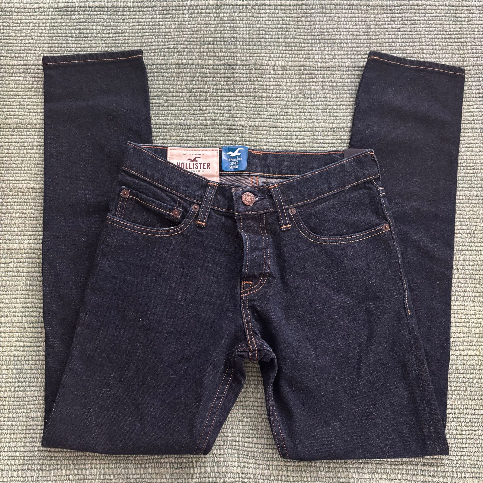 Hollister Deadstock NWT Hollister Dark Blue Super Skinny Jeans 28x30 Size 28" / US 6 / IT 42 - 1 Thumbnail
