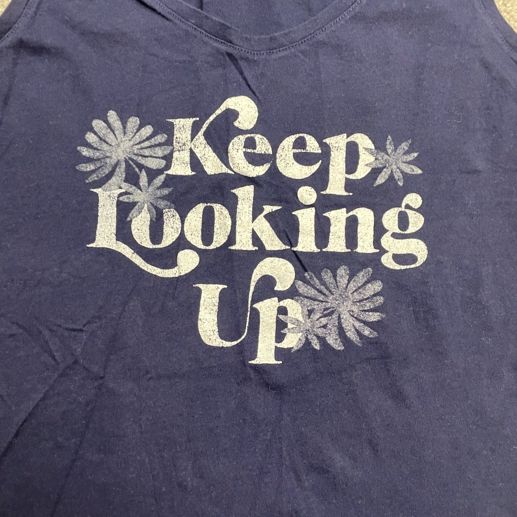 Old Navy Old Navy Tank Top Womens M Navy Blue 100% Cotton Casual Sleeveless Strappy Sleeve Basic Regular Fit Size M / US 6-8 / IT 42-44 - 3 Thumbnail