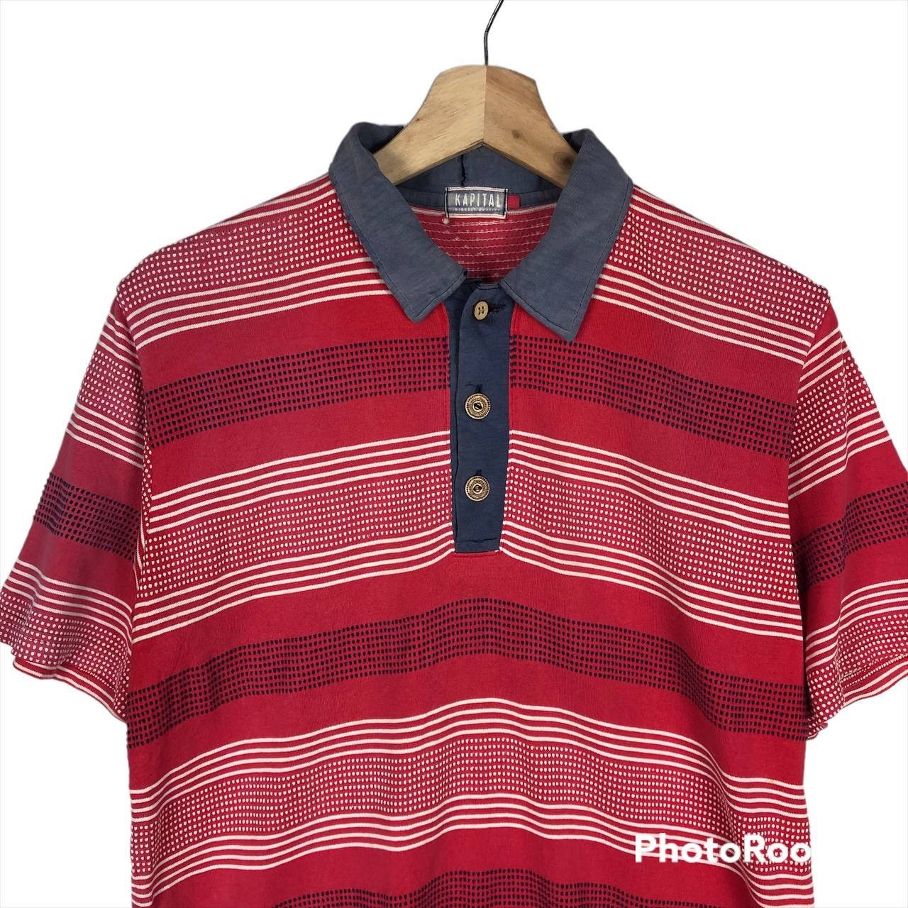 Kapital VINTAGE KAPITAL DISTRESSED POLOS SHIRT Size US S / EU 44-46 / 1 - 2 Thumbnail