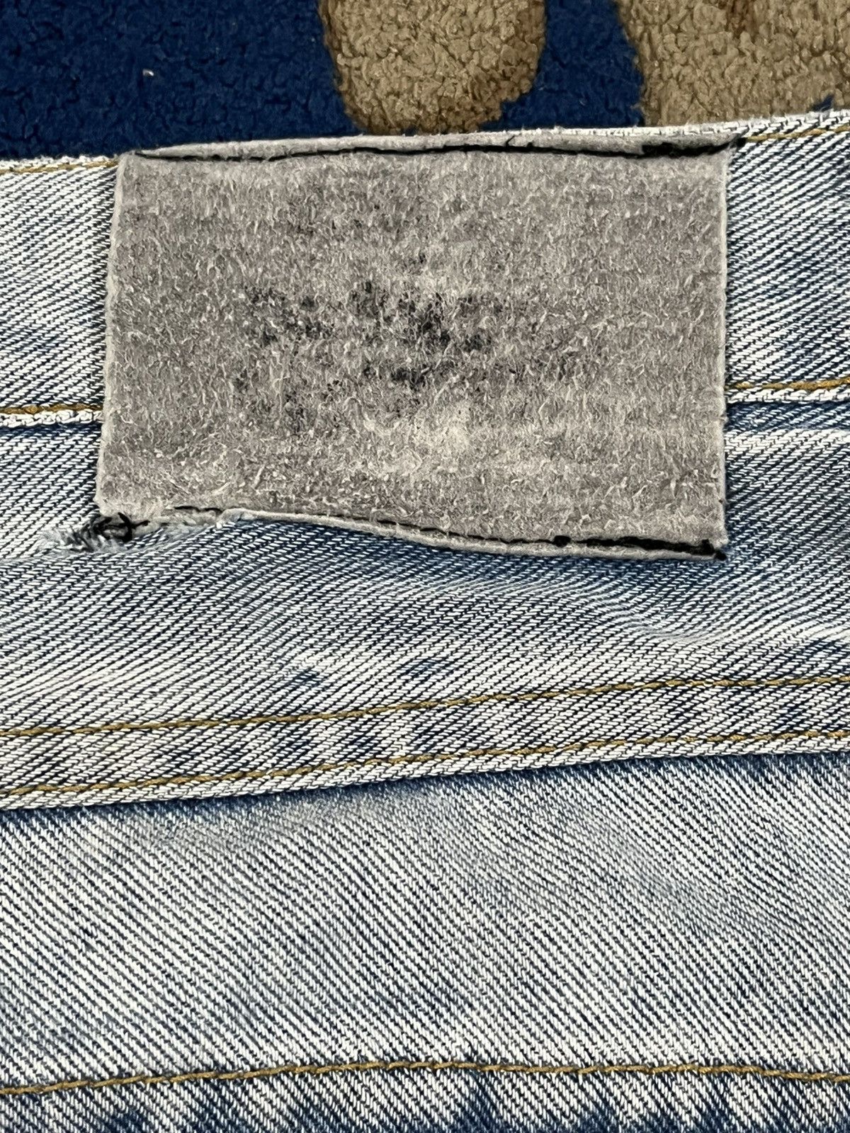 Massive Vintage MassiveBob Freaky Baggy Distressed Denim Size US 34 / EU 50 - 17 Thumbnail