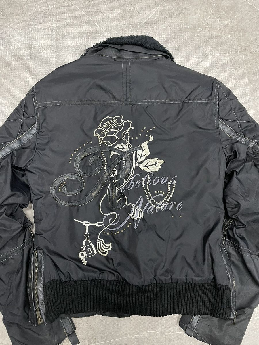 If Six Was Nine Rare fur black opium hysteric glamour style biker jacket 🧥 Size US M / EU 48-50 / 2 - 9 Thumbnail