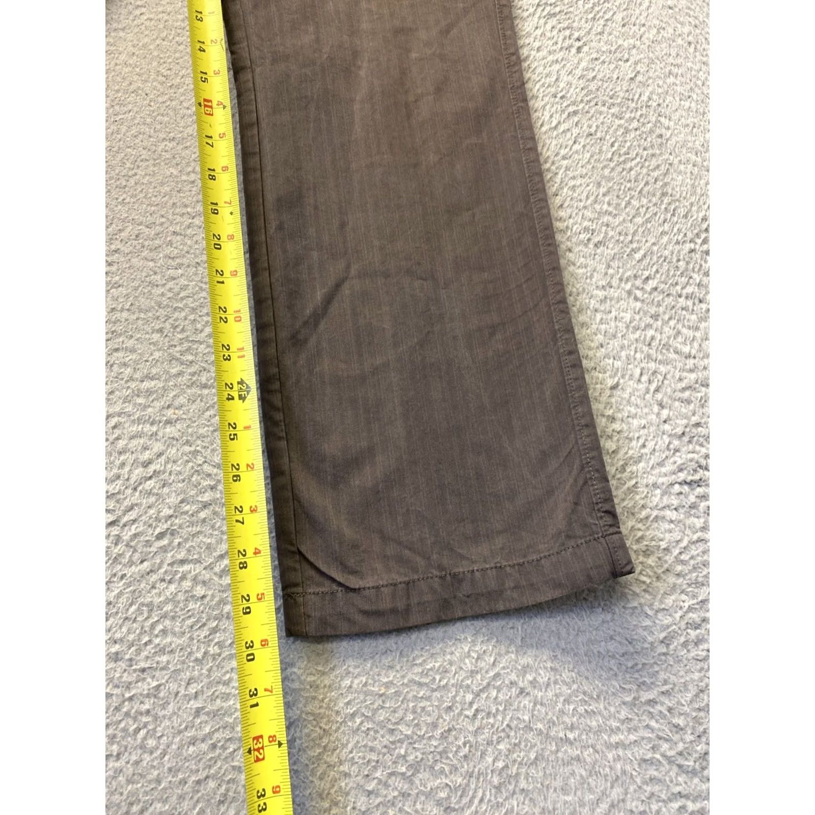 Gap Gap Mens 32x30 Bronze Chino Pants Slim Flat Front Tapered Leg Casual/Business - Cotton Spandex Pocket Zip 30 in Inseam Regular Size US 32 / EU 48 - 4 Thumbnail