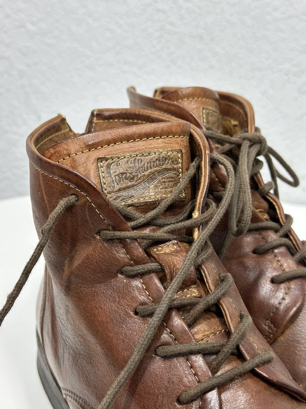 Hedi Slimane Vintage Leather Boots AS 98 Ankle Guidi Style IfSixWasNine Size US 8 / EU 41 - 9 Thumbnail