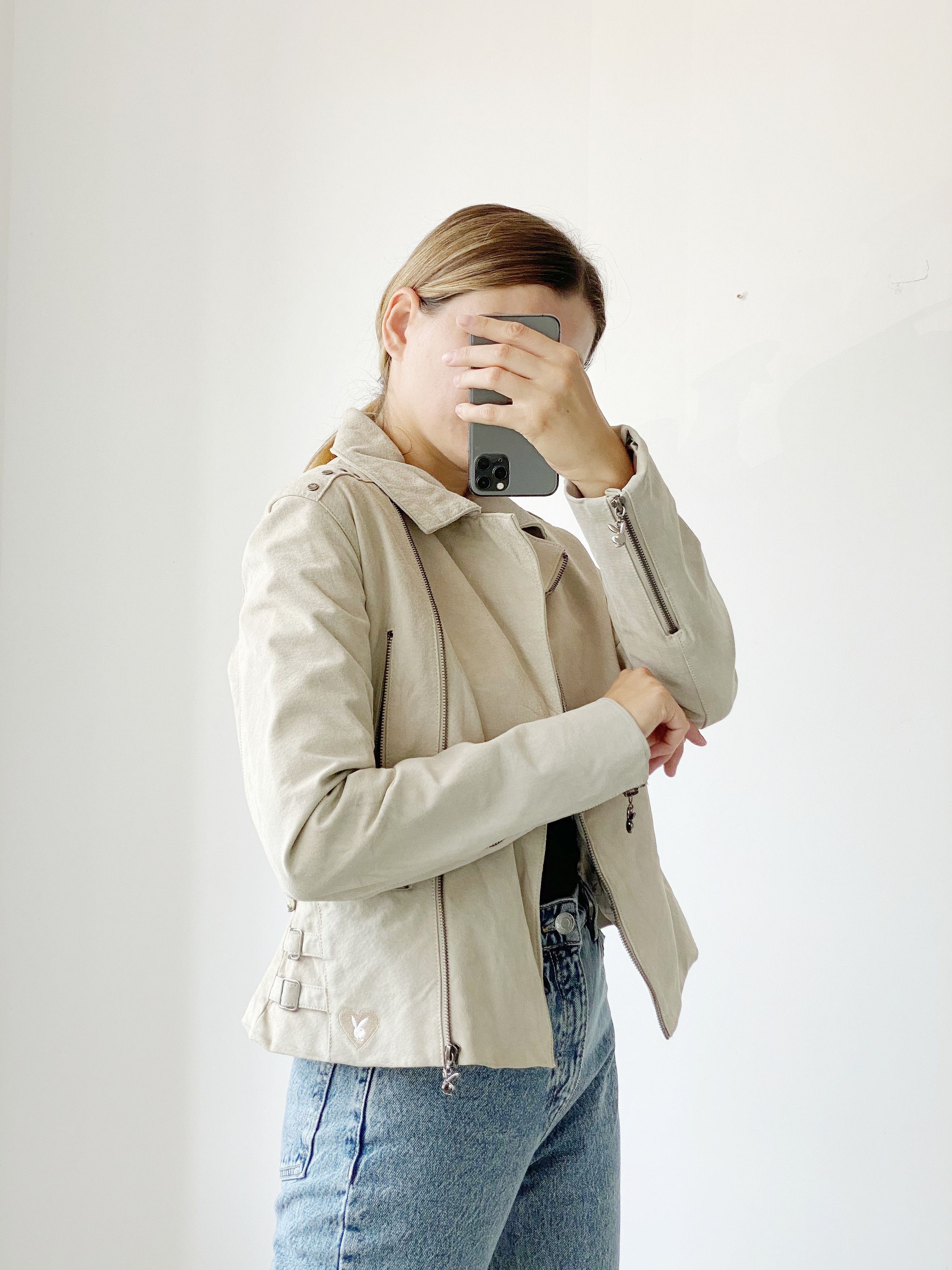 Playboy × Vintage Vintage Playboy Leather Jacket Biker Style Size M / US 6-8 / IT 42-44 - 7 Thumbnail