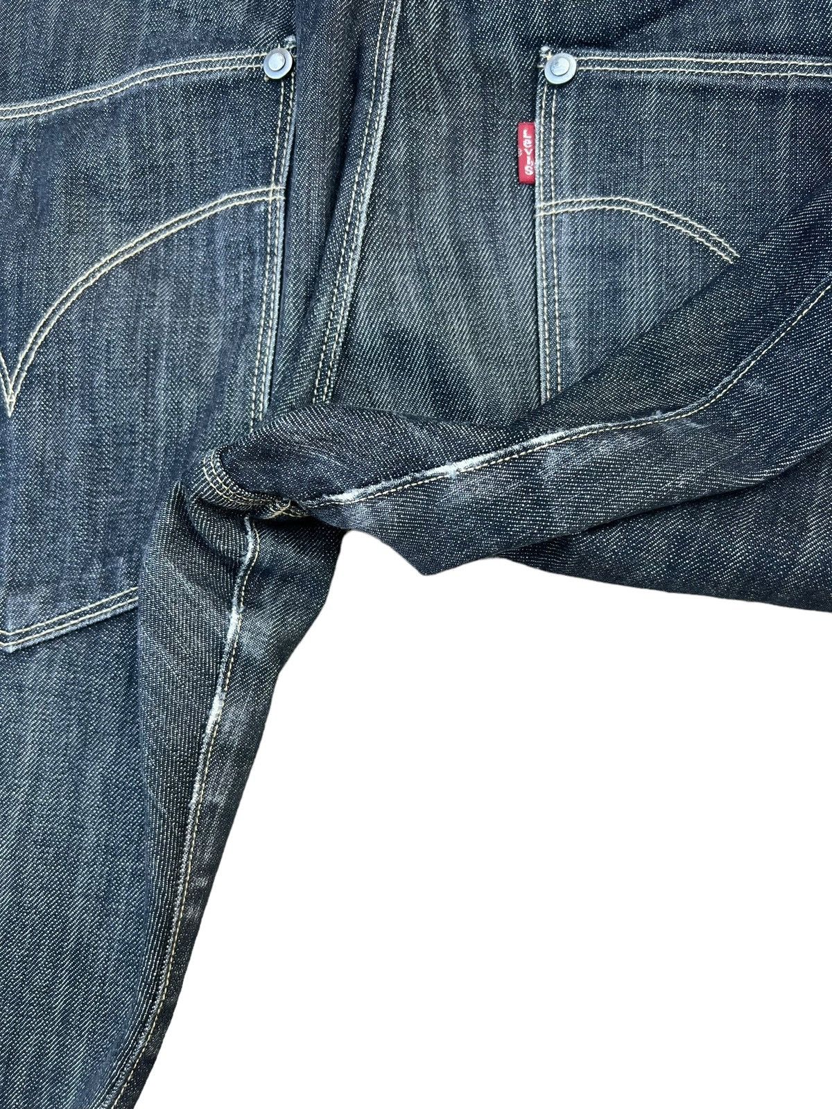 Levi's Vintage 2003 Levi’s Engineered Distress Denim Bootcut Jeans Size US 33 - 17 Thumbnail