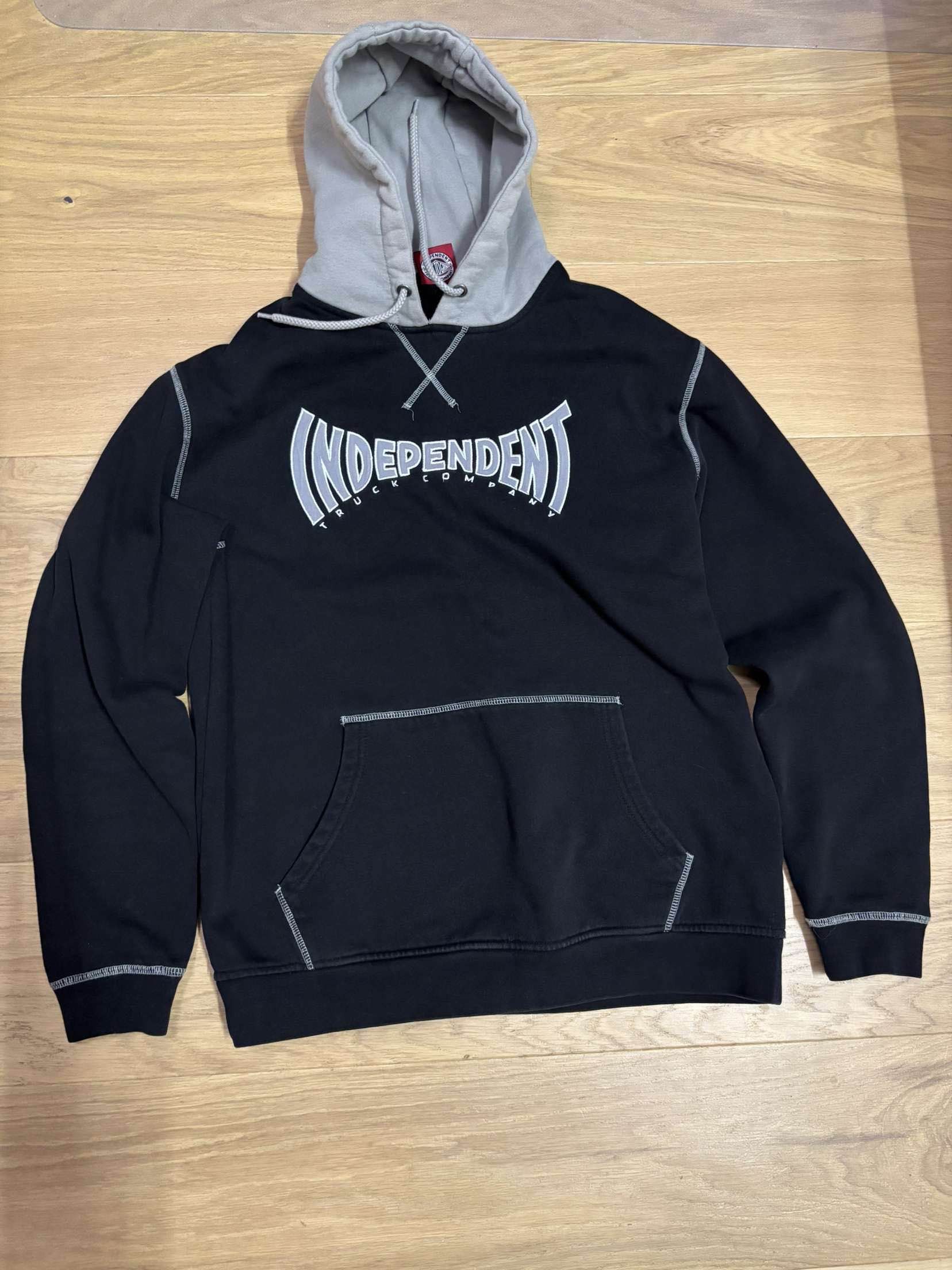 90s INDEPENDENT TRUCK CO プルオーバー フーディー VTG 90s Independent Truck Co USA Grey Hoodie S Sweatshirt