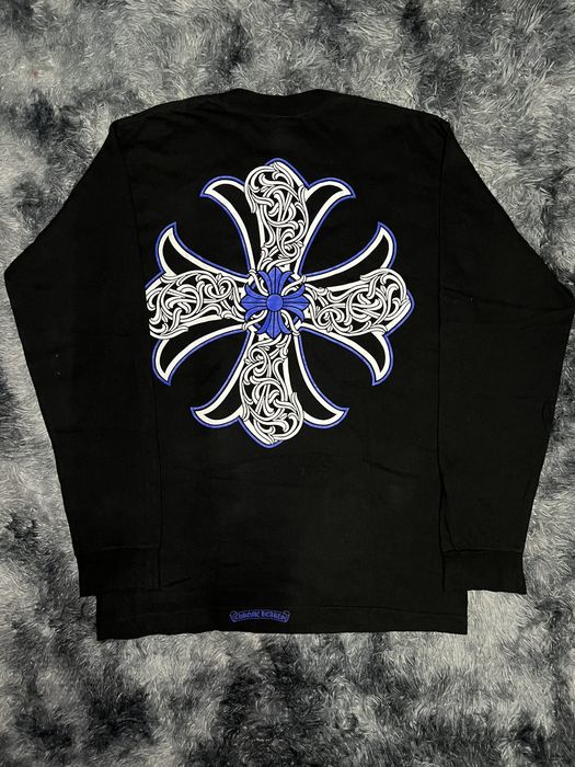 chrome hearts cross logo long sleeve t-shirt