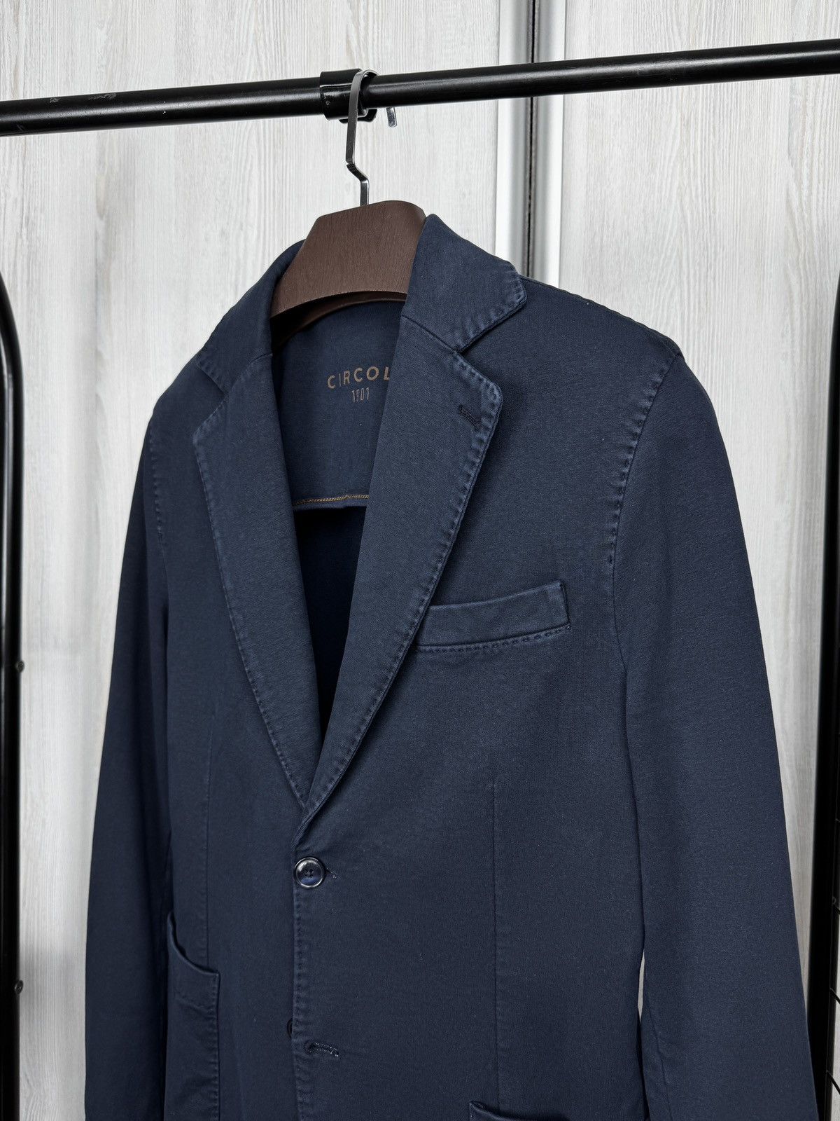 Circolo 1901 Circolo 1901 Navy blue stretch cotton unlined blazer sz 46 Size 36R - 6 Thumbnail