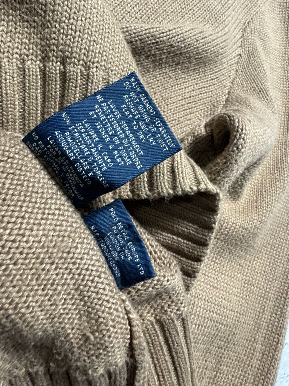 Polo Ralph Lauren Polo Ralph Lauren Vintage 90’s Brown Knitted Sweater Size XL Size US XL / EU 56 / 4 - 8 Thumbnail