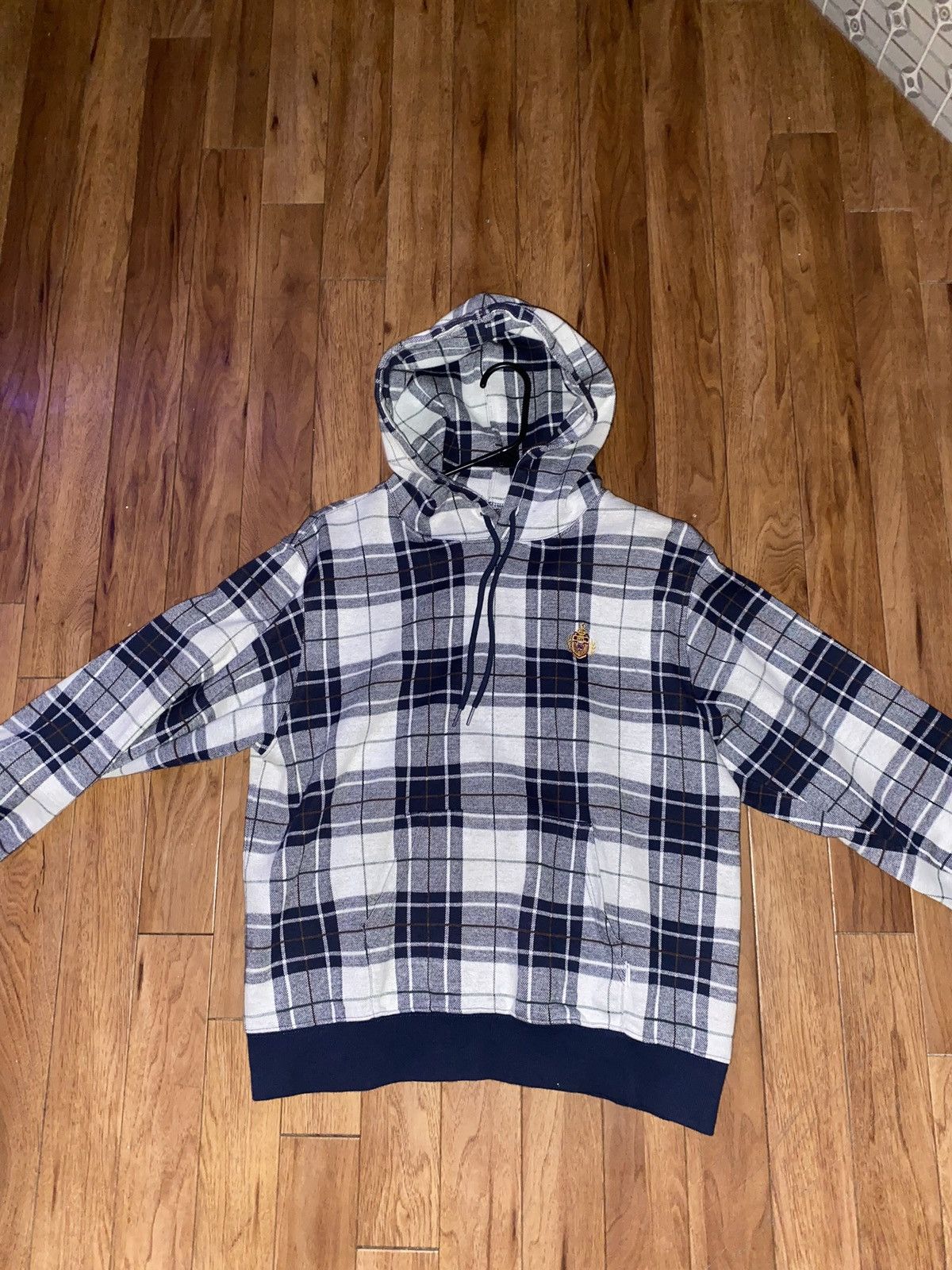 thisisneverthat White & Blue Tartan Thisisneverthat hoodie Size US S / EU 44-46 / 1 - 1 Thumbnail