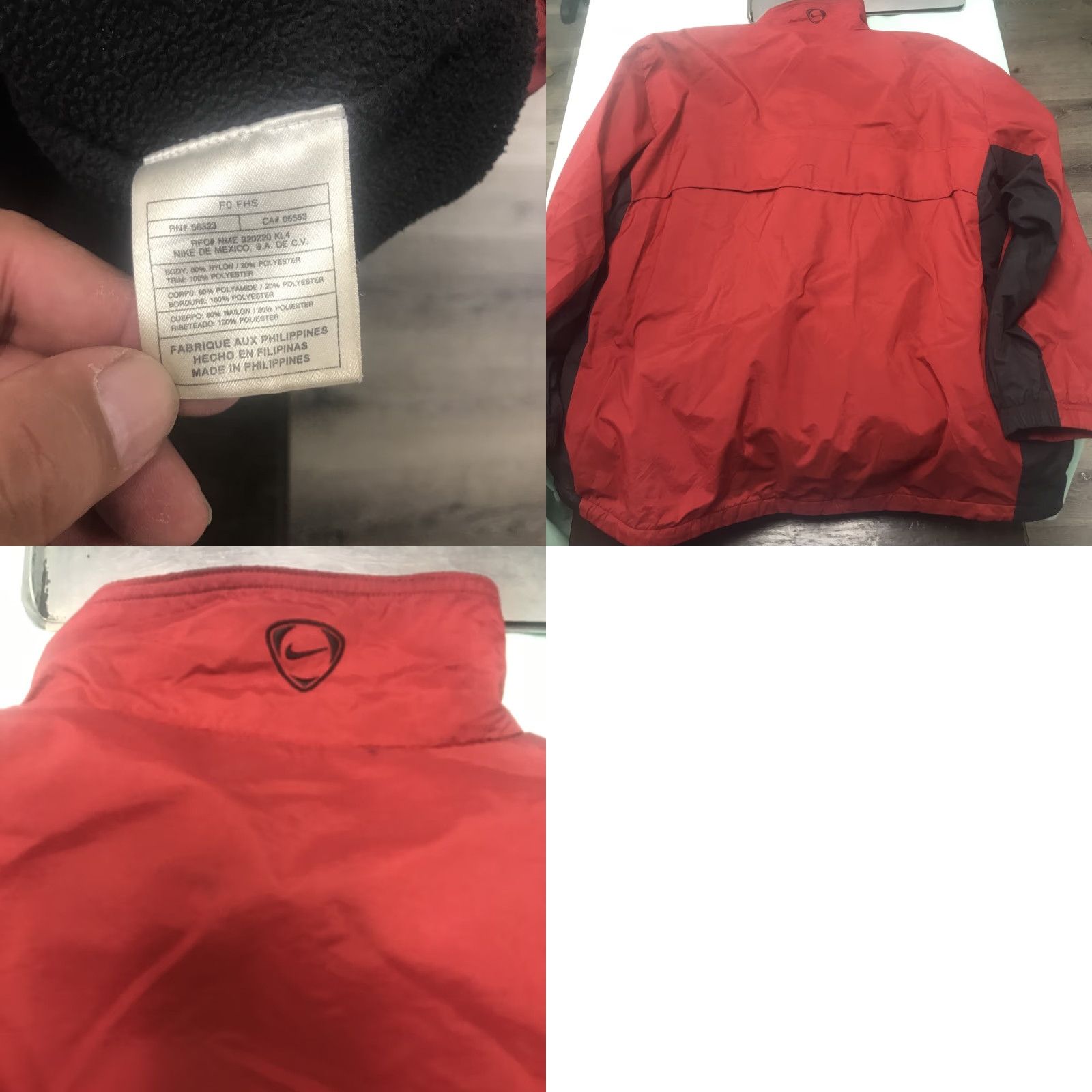 Nike Nike Fleece Lined Full Zip Athletic Jacket Swoosh Logo Red Mens XL Size US XL / EU 56 / 4 - 8 Thumbnail