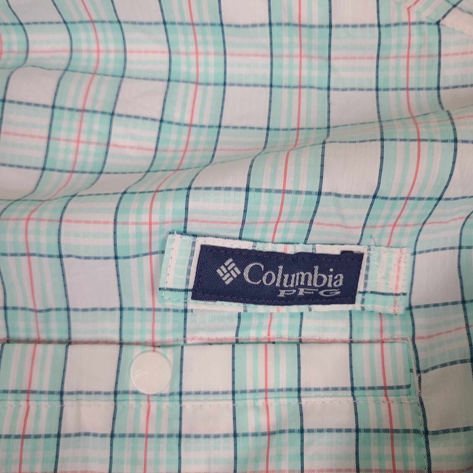 Columbia Columbia PFG Vented Shirt Mens M Green Plaid Super Tamiami L Size US M / EU 48-50 / 2 - 2 Thumbnail
