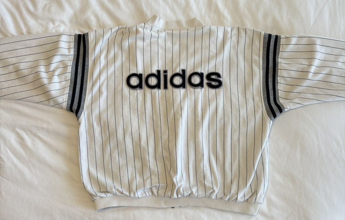 Adidas × Vintage Vintage Adidas Pinstripe Jacket 80’s/90’s Vintage Size US L / EU 52-54 / 3 - 1 Thumbnail