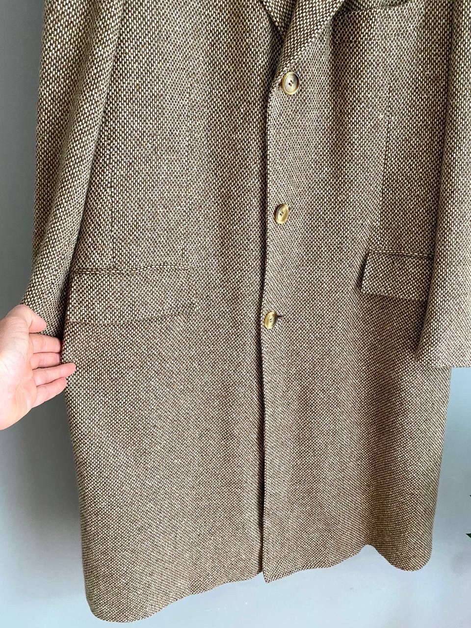 Kiton KITON Napoli 100%Cashmere Men's Brown Overcoat, Size 54 / 8R Size US L / EU 52-54 / 3 - 6 Thumbnail