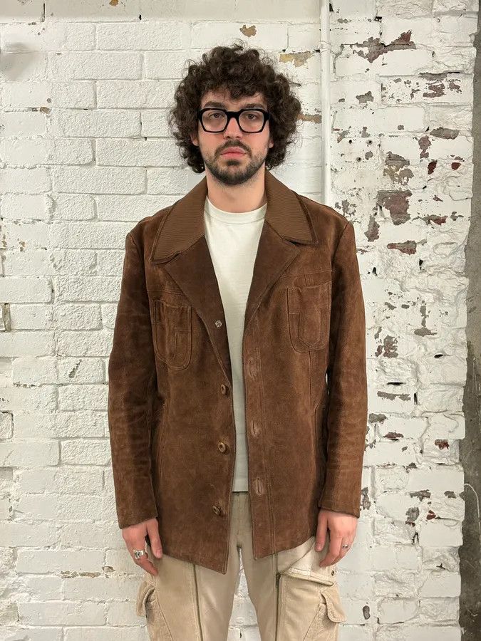 Alexander McQueen 2000s Alexander McQueen Brown Multi-Pocket Suede Leather Jacket Size US L / EU 52-54 / 3 - 2 Thumbnail