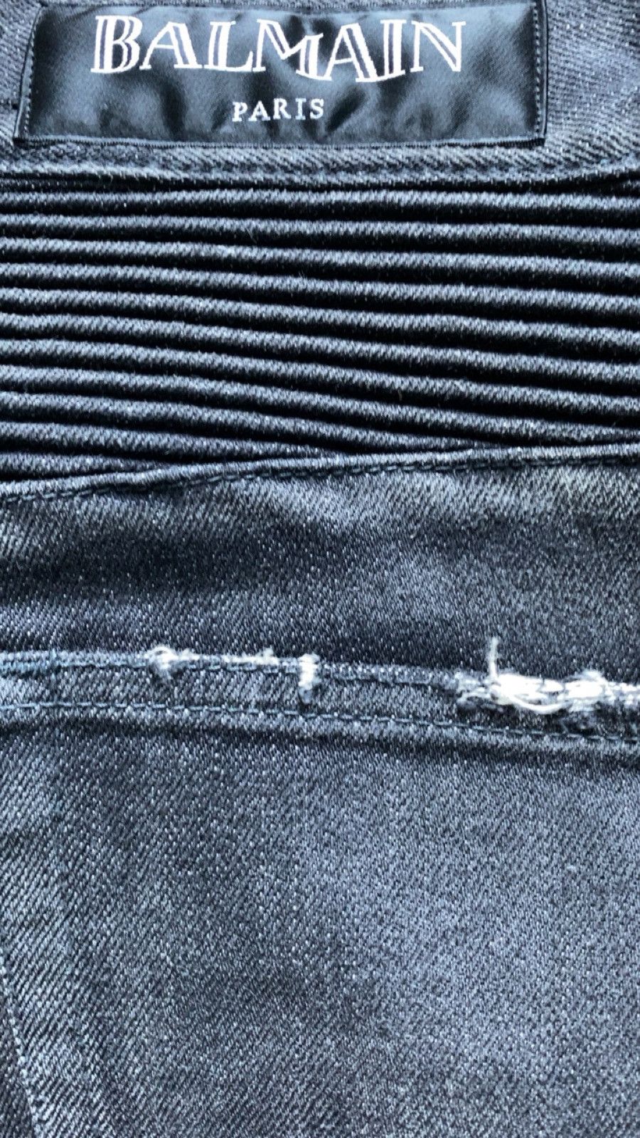 Balmain Distressed Balmain Biker Jeans SS/12 by Christopher Decarnin Size US 28 / EU 44 - 3 Thumbnail