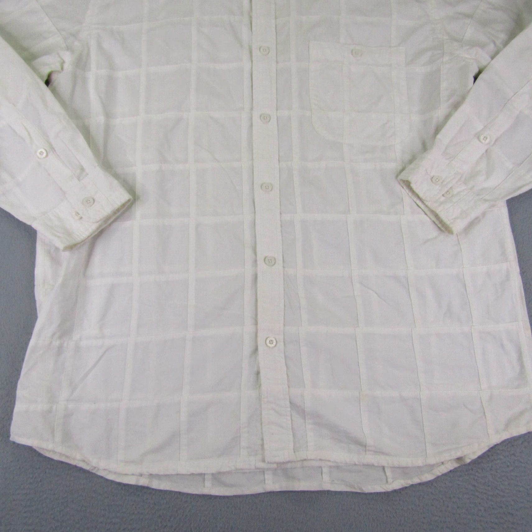 Orvis Orvis Shirt Men L White Plaid Quilted Button Up Outdoor Long Sleeve Cotton Size US L / EU 52-54 / 3 - 4 Thumbnail