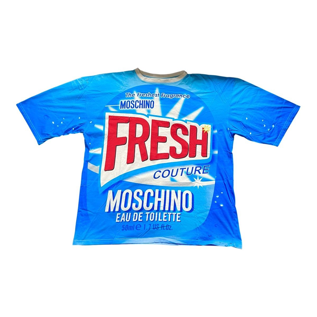 Moschino RARE 🧼🫧🧽 MOSCHINO FRESH T-SHIRT print jeremy scott swag Size US XL / EU 56 / 4 - 2 Thumbnail