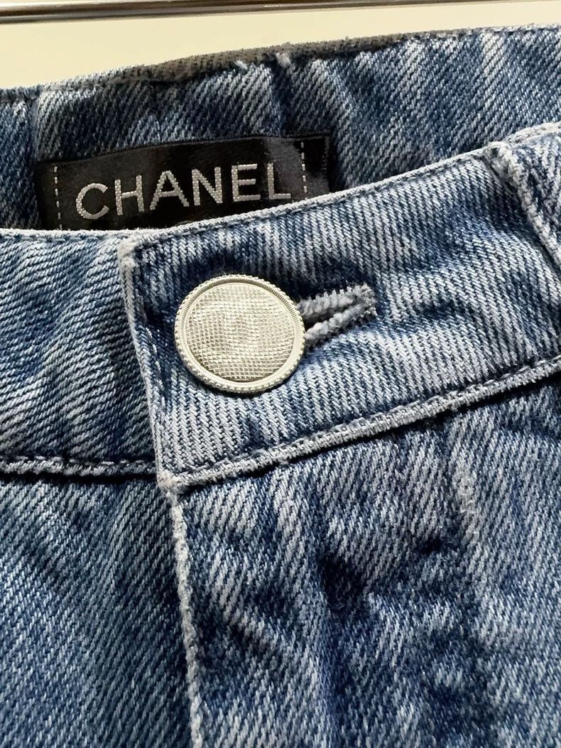Chanel Chanel Double c big logo jeans 2503-Nextarrow Size 25" / US 0 / IT 36 - 2 Thumbnail