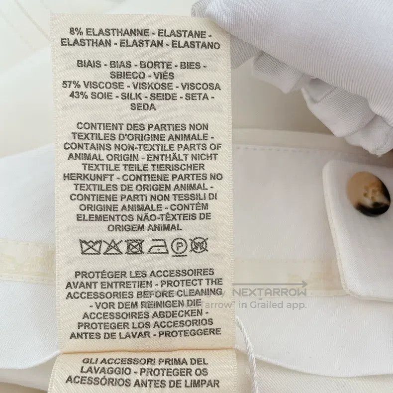Hermes Hermes Beige pleated skirt Size 24" / US 00 / IT 34 - 8 Thumbnail