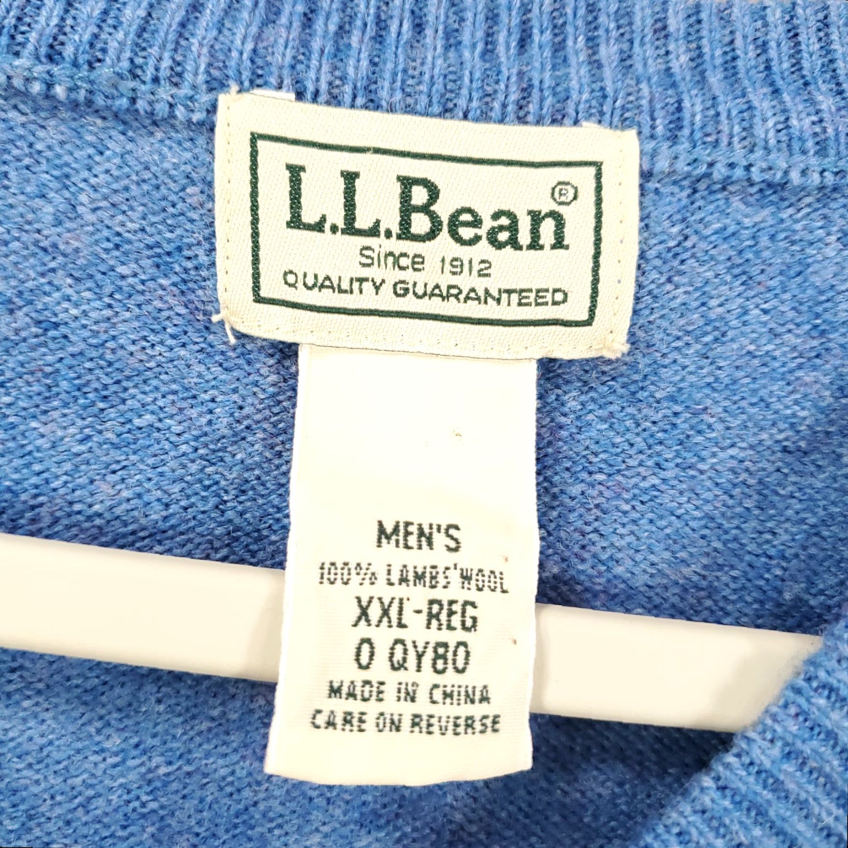 Vintage VINTAGE L.L. Bean Sweater Vest Mens 2XL Blue Wool V-Neck Sleeveless Pullover Golf Shirt Size US XXL / EU 58 / 5 - 7 Thumbnail