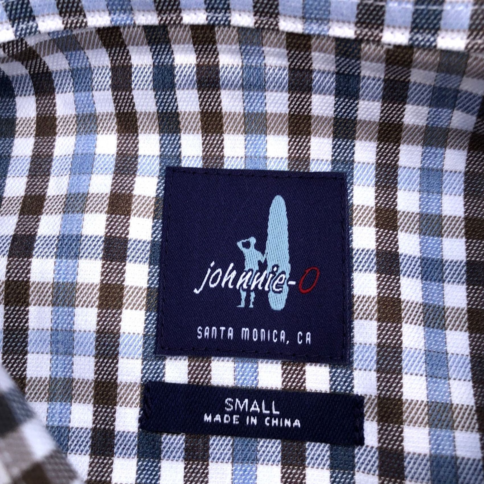 johnnie-O JOHNNIE-O Slim Fit Button Down Shirt Men's Small Plaid Long Sleeve Blue Top Size US S / EU 44-46 / 1 - 3 Thumbnail