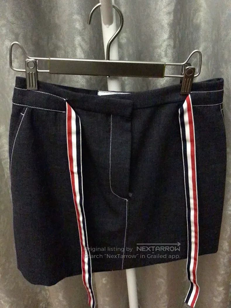 Thom Browne Thom Browne Dark grey denim skirt Size 24" / US 00 / IT 34 - 1 Thumbnail