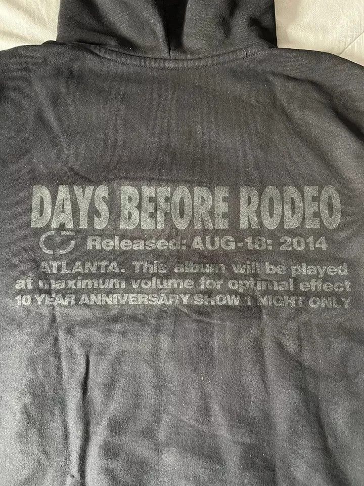 Travis Scott Travis Scott Days Before Rodeo Hoodie - Size Large Size US L / EU 52-54 / 3 - 5 Thumbnail