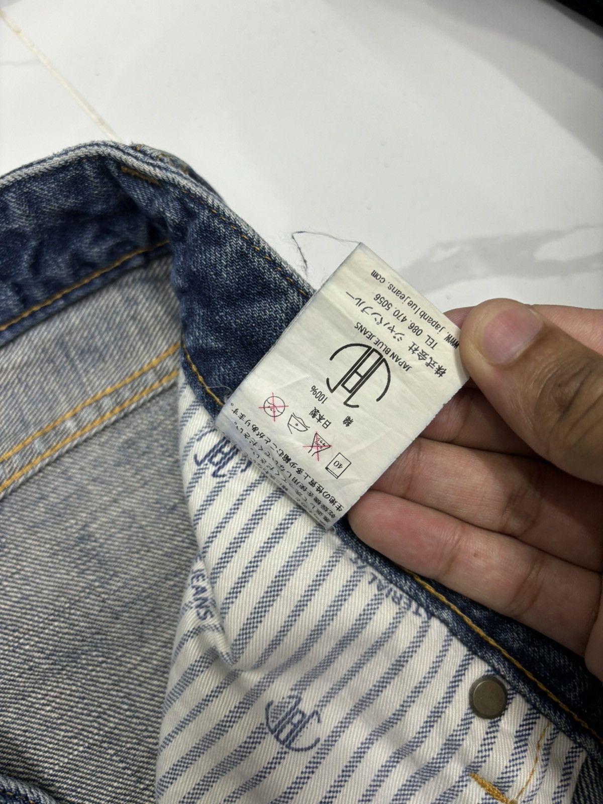 Japan Blue 🔥JAPAN BLUE SELVEDGE DENIM JEANS INDIGO Size US 35 - 15 Thumbnail