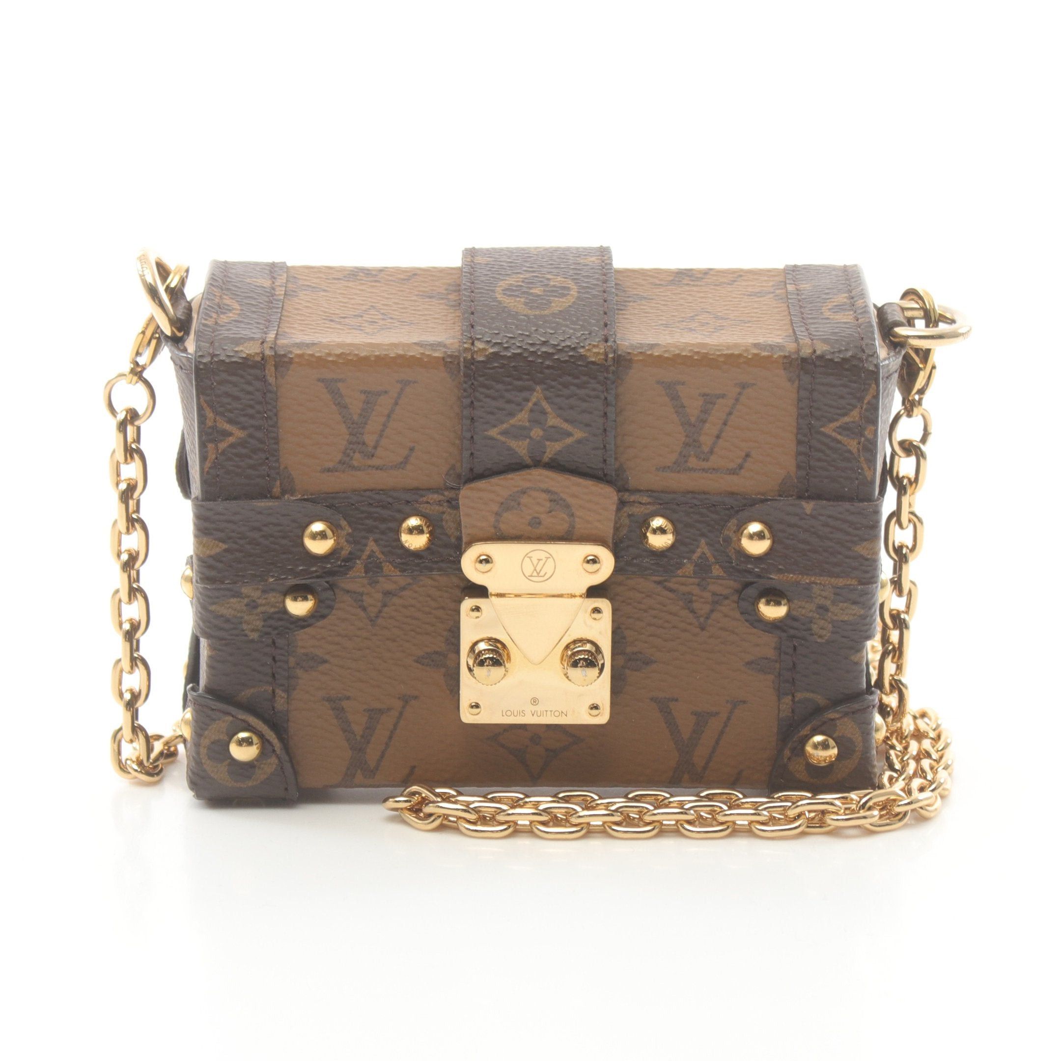 Louis Vuitton Louis Vuitton Essential Trunk Monogram Reverse Chain Shoulder Bag Brown Size ONE SIZE - 1 Thumbnail