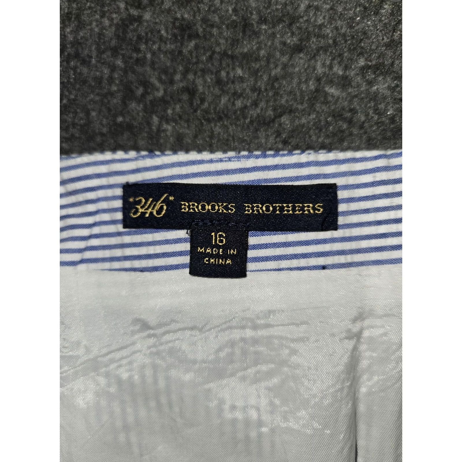 Brooks Brothers Brooks Brothers Skirt Womens 16 Blue Striped Knee Length Lined Pencil Seersucker Size 38" / US 16 / IT 52 - 2 Thumbnail