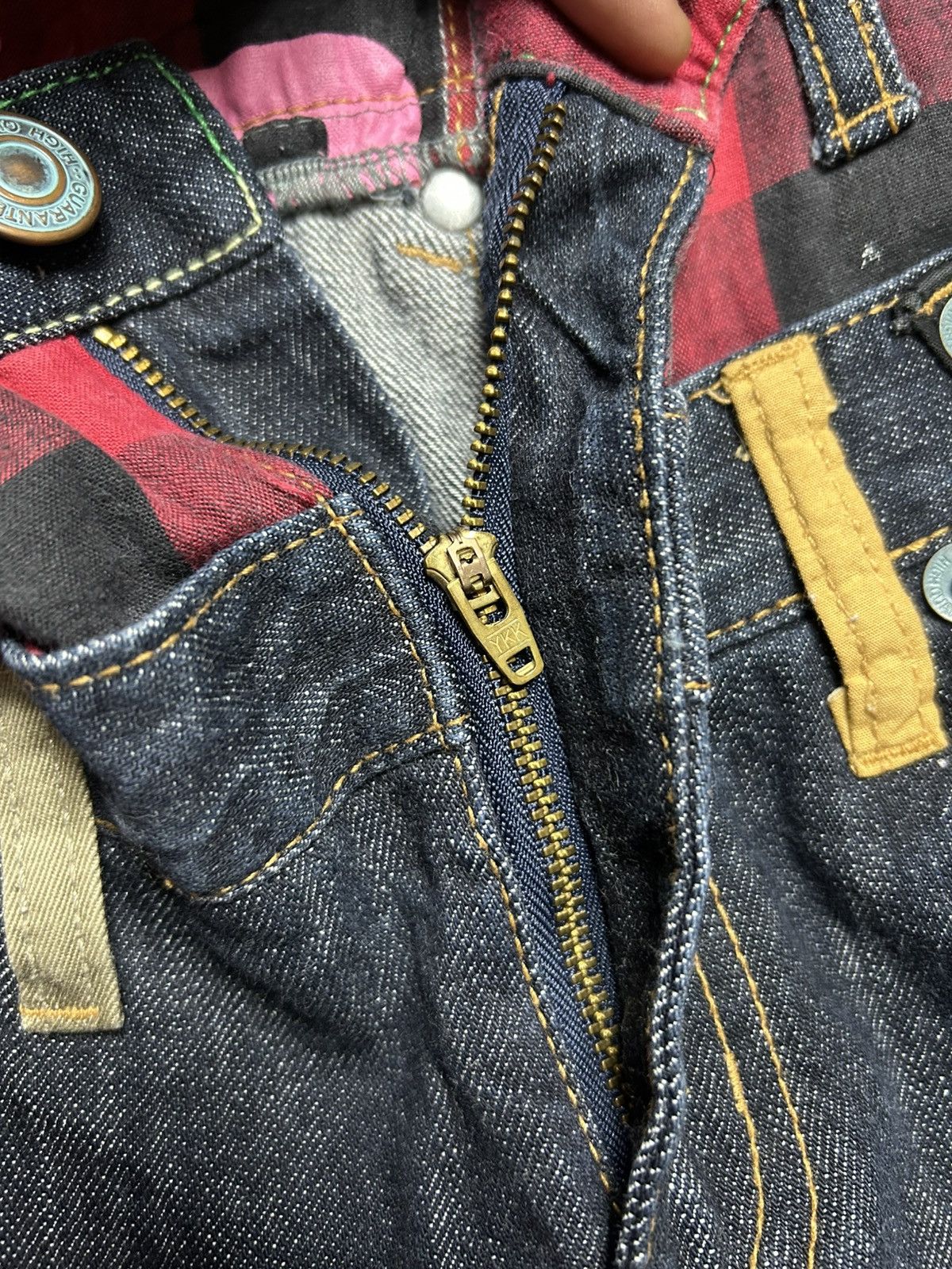 Japanese Brand Sorridere Double Waist Big Logo Denim Jeans Kapital Style Size US 36 / EU 52 - 11 Thumbnail