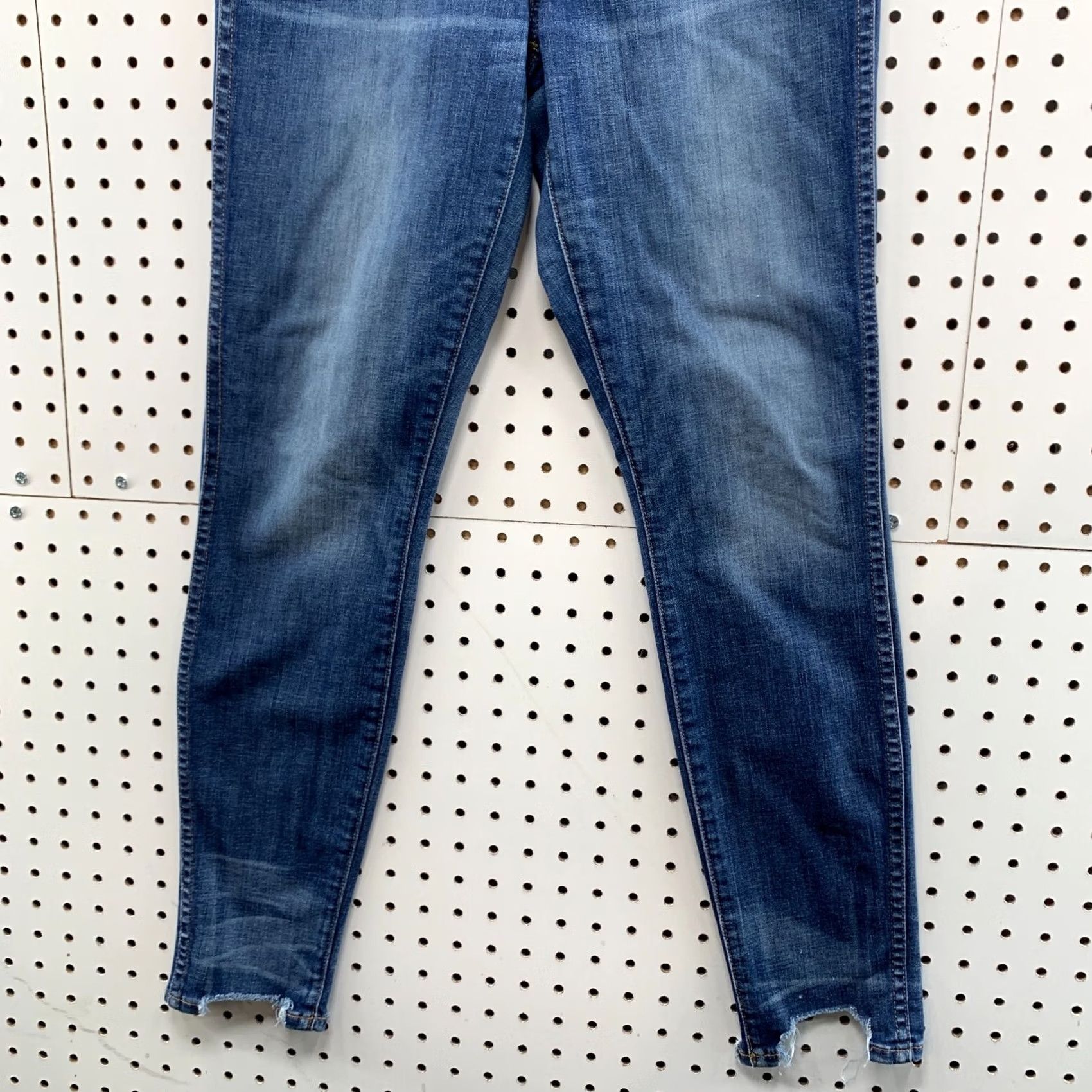 Madewell Madewell Skinny Blue Denim Jeans Women Size 27 High Rise Button Fly 28x28.5 Fits 28 Womens Jeans Middle Rise Blue Skinny Size 27" / US 4 / IT 40 - 4 Thumbnail