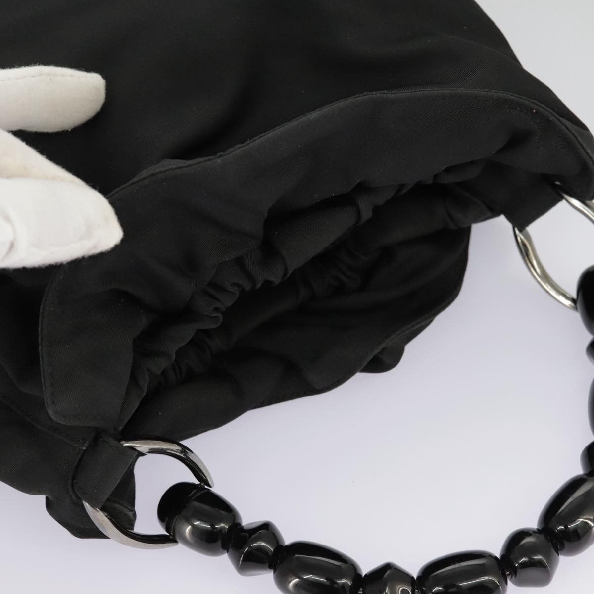 Dior DIOR Hand Bag Nylon Black Silver Size ONE SIZE - 6 Thumbnail