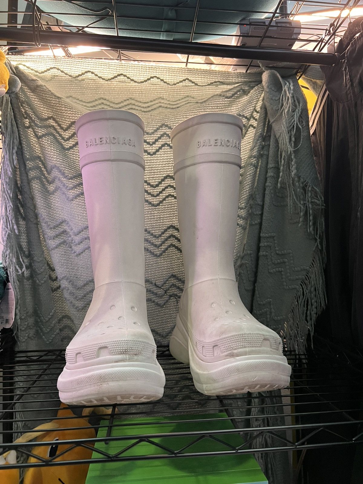 Balenciaga × Crocs White Crocs Boots Size US 9 / EU 42 - 2 Thumbnail
