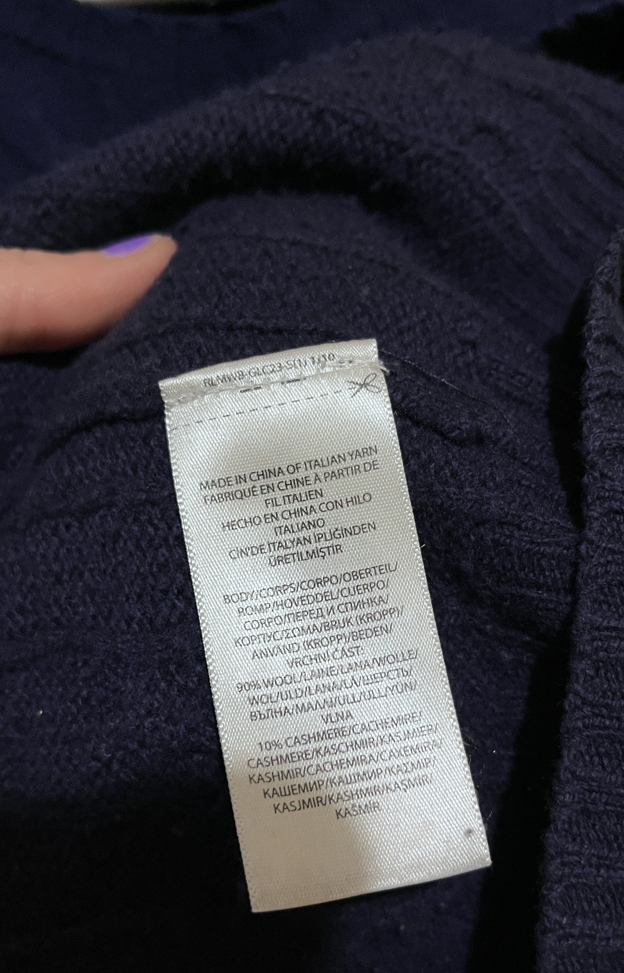 Polo Ralph Lauren Luxury Polo Ralph Lauren Wool Cashmere Sweater Size US L / EU 52-54 / 3 - 8 Thumbnail